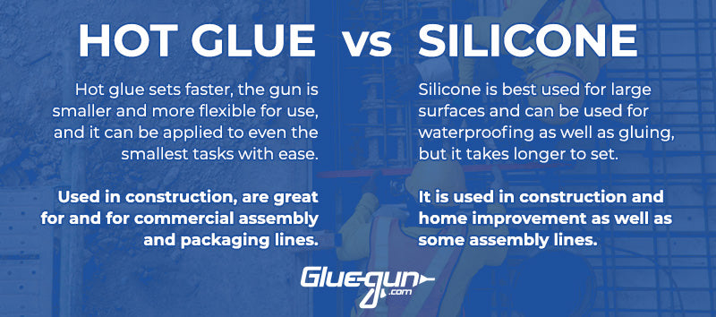 hot glue vs silicone