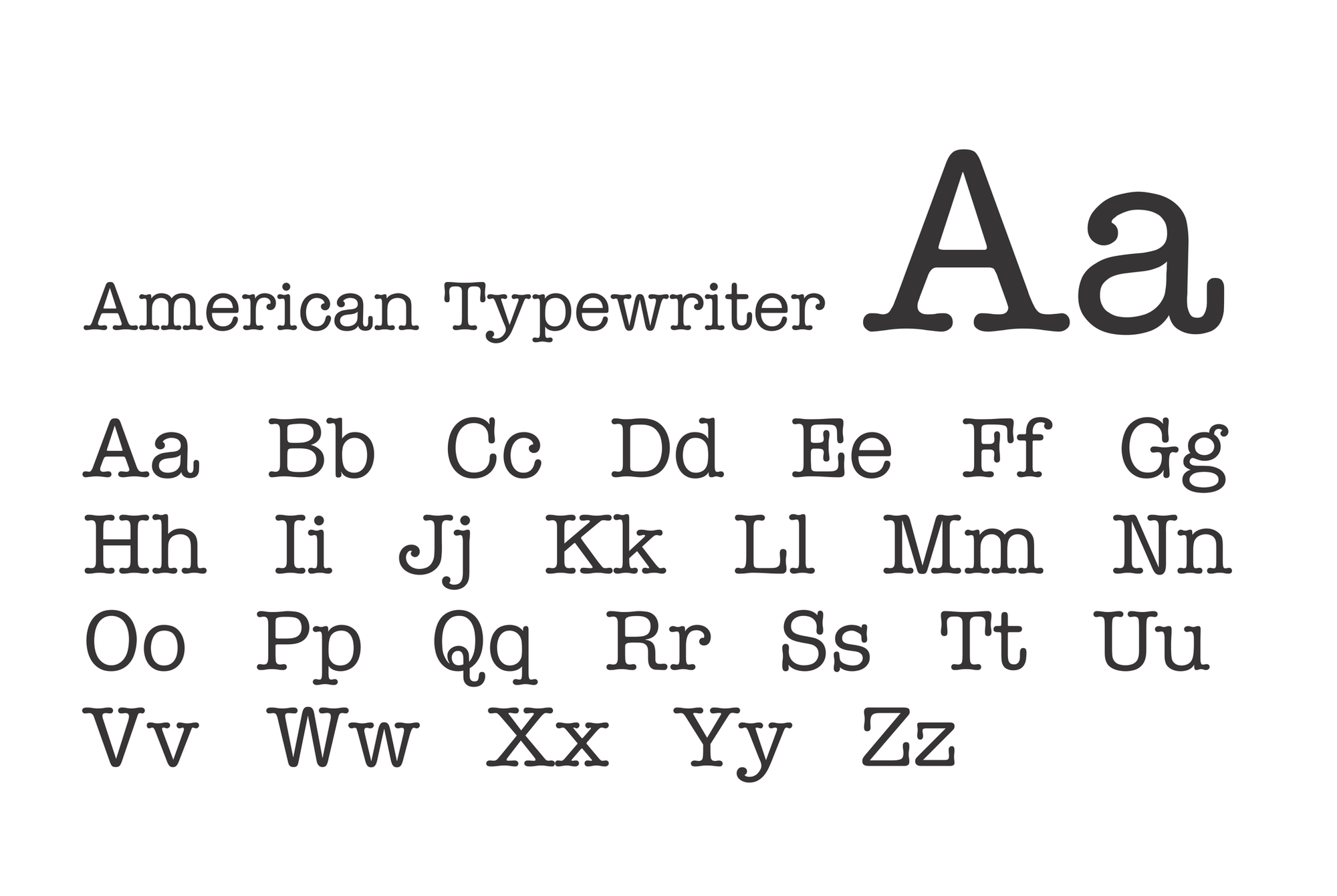American-Typewriter-font
