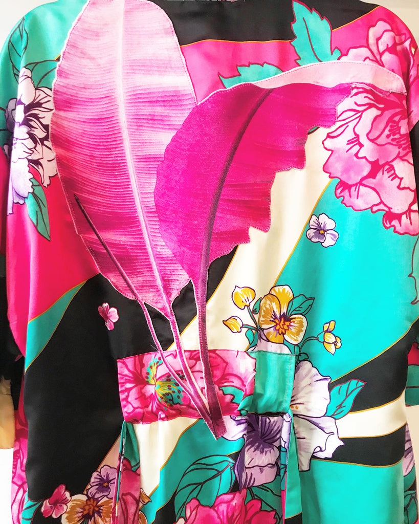 Pink Banana Leaf Robe - Ellen Macomber