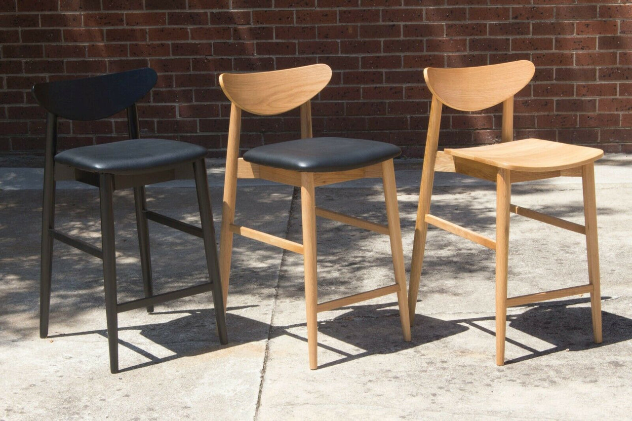 american oak bar stool