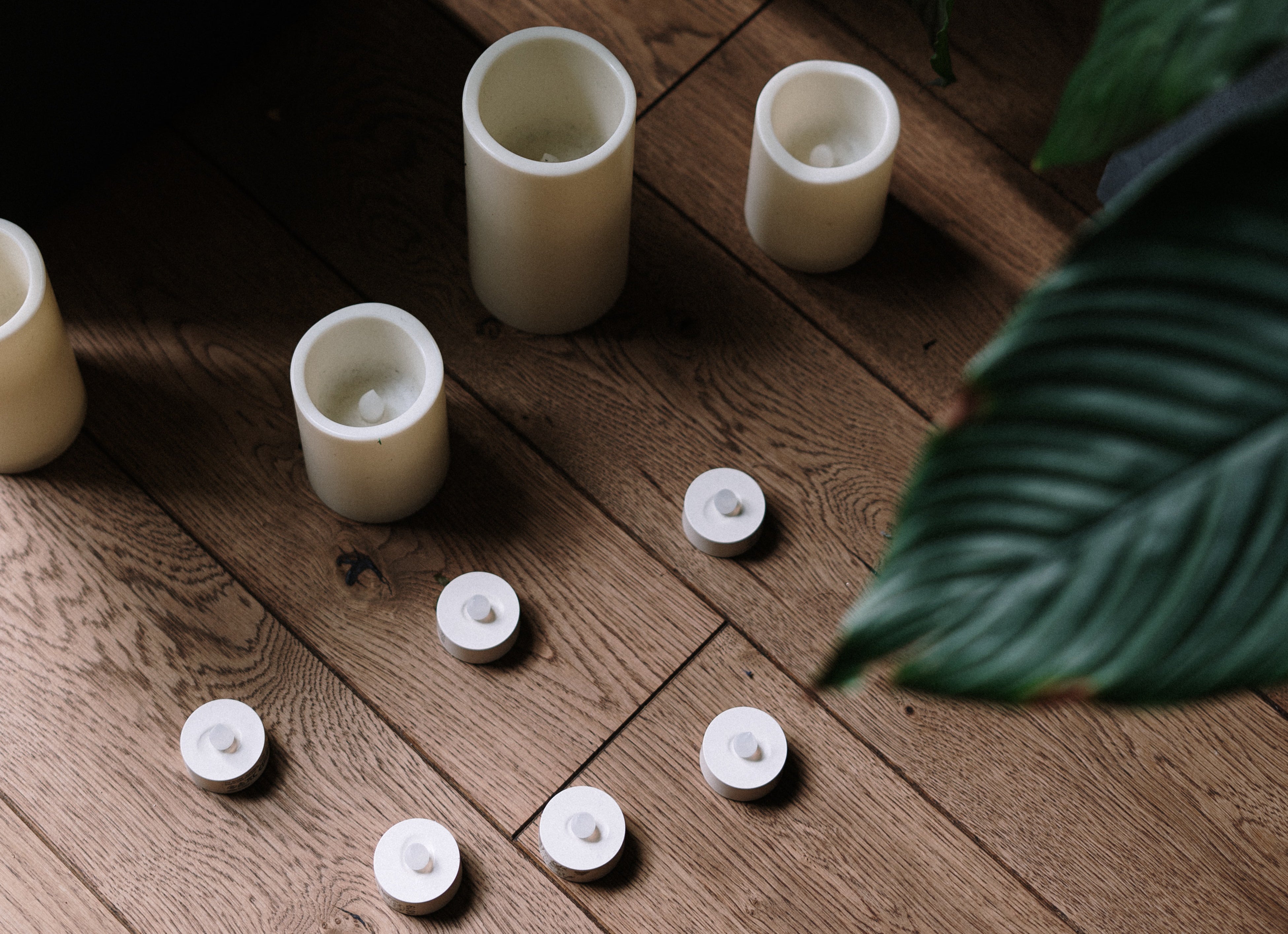 Candles on the floor