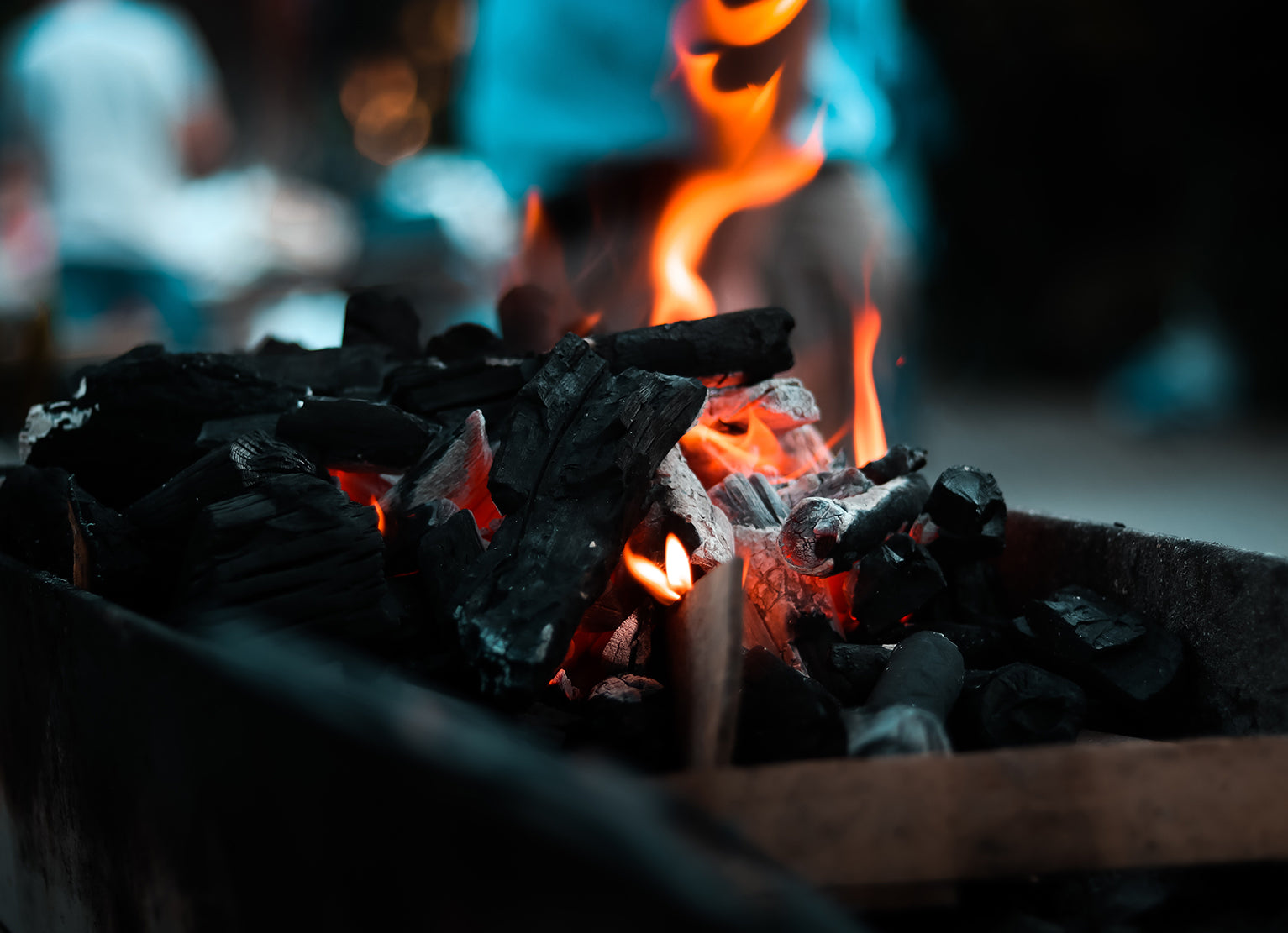 Burning Charcoal