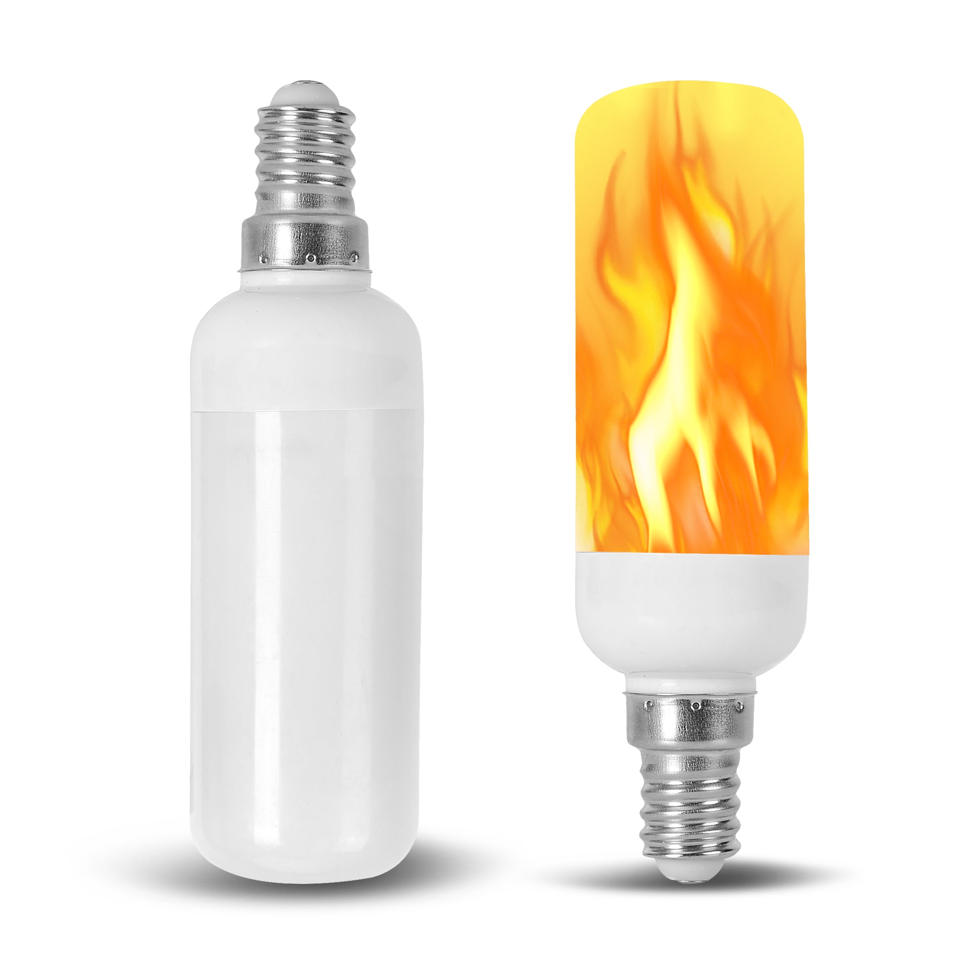 alias Spectaculair Latijns Flame JDD Tubular Shape LED Fire Candle Light Bulb Flaming Flicker E12 -  12VMonster Lighting