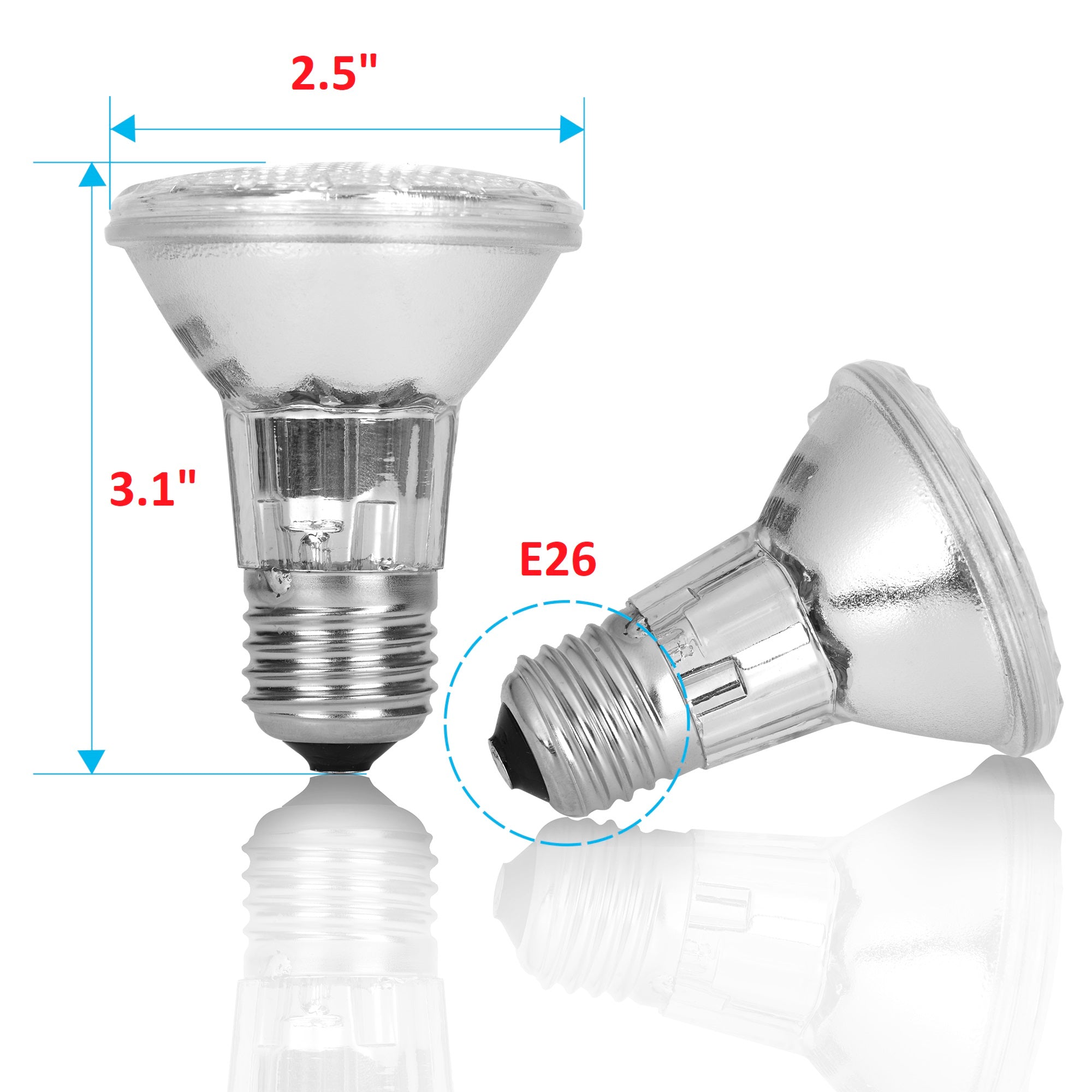 PAR20 halogen light bulb - Value 3 6 15 