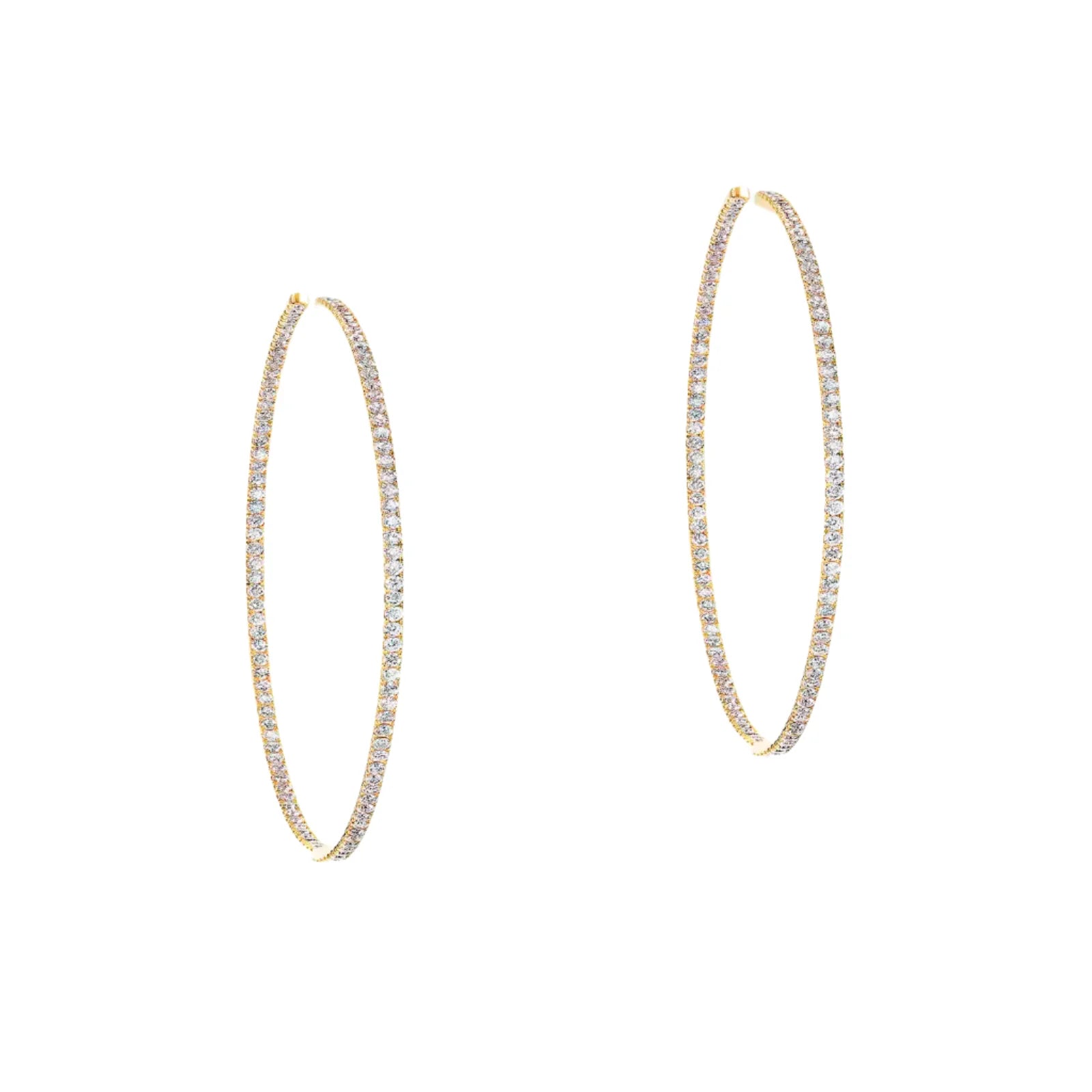 Messika Gatsby 18ct Yellow Gold 0.41ct Diamond Small Hoop Earrings