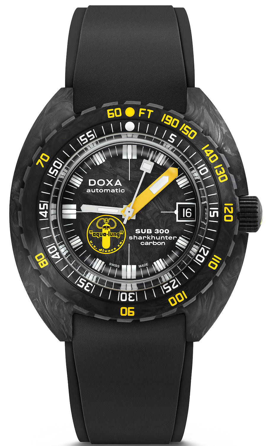 Photos - Wrist Watch DOXA Watch Sub 300 Carbon Aqua Lung US Divers Limited Edition 822.70.101AQ 