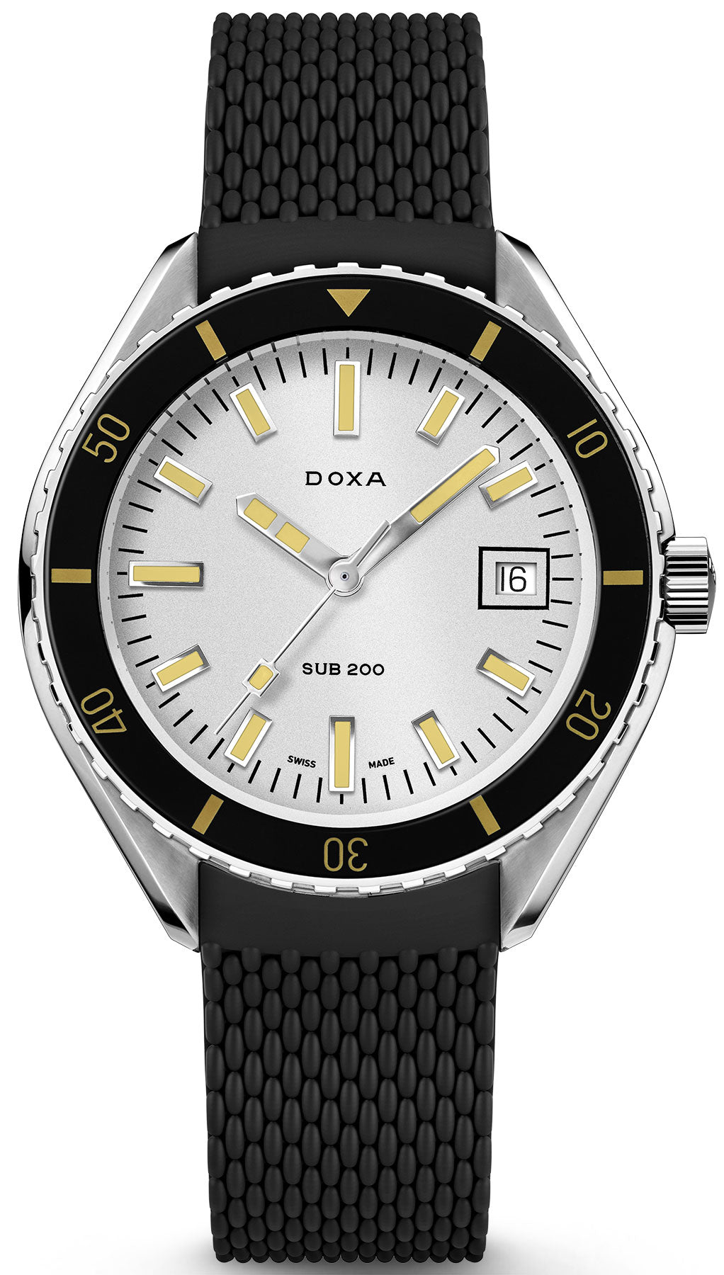 Photos - Wrist Watch DOXA Watch Sub 200 Searambler Rubber 799.10.021.20 - Grey DOX-071 