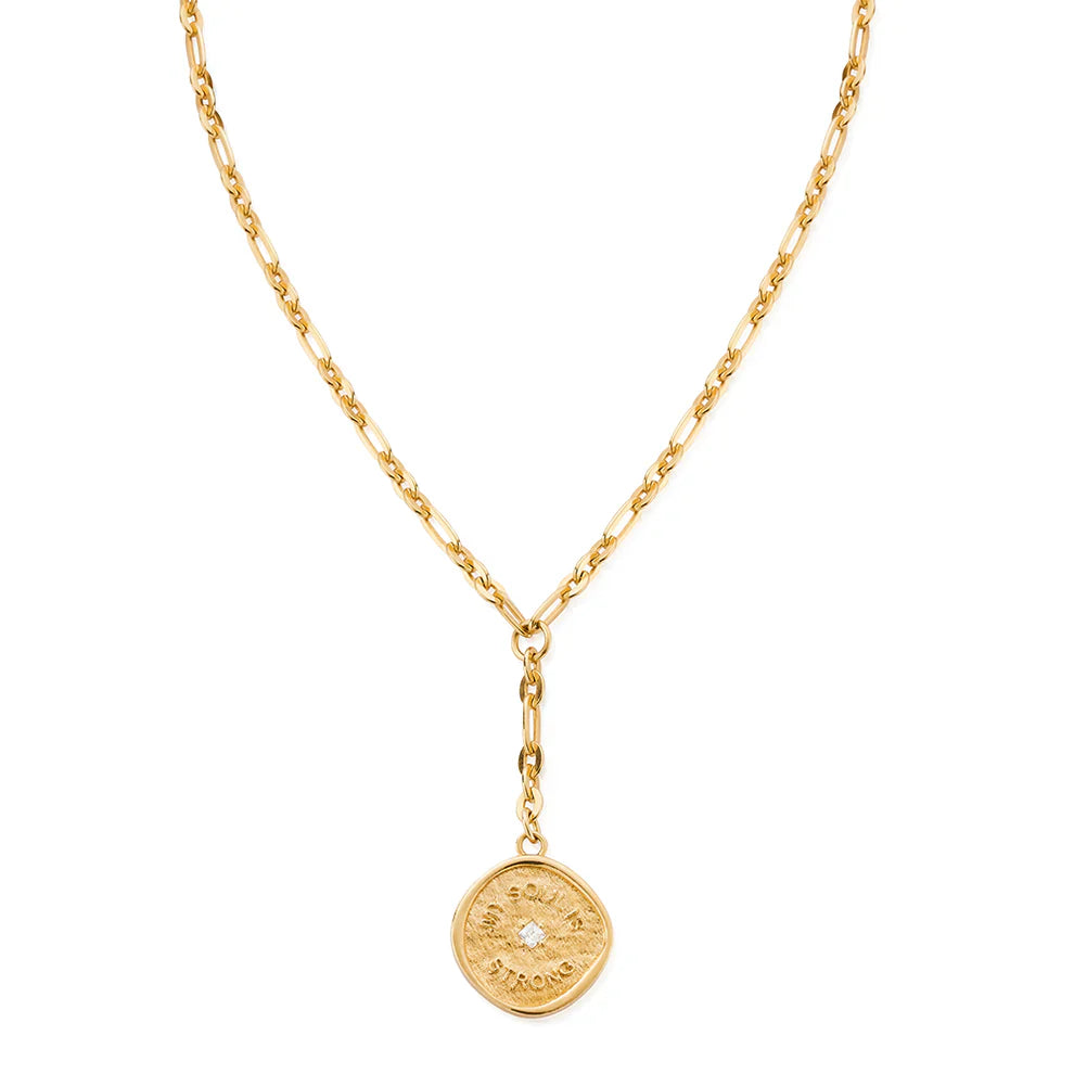 Chlobo Gold Plated My Soul Is Strong Necklace