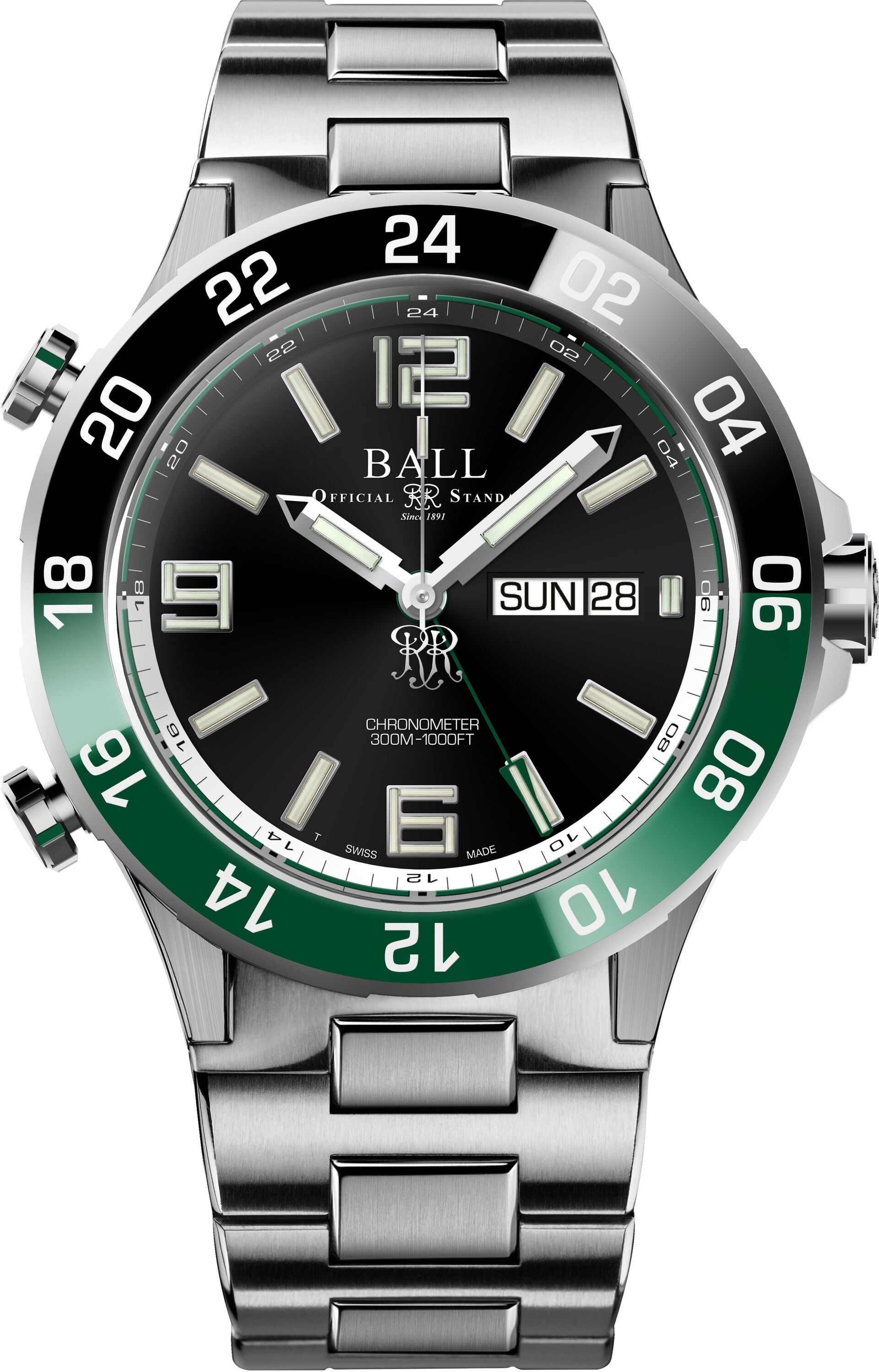 Photos - Wrist Watch Ball Watch Company Roadmaster Marine GMT Limited Edition DG3222A-S2C-BK Pr 