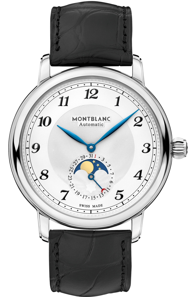 Photos - Wrist Watch Mont Blanc Montblanc Watch Star Legacy Moonphase 116508 - Silver MNTB-116 