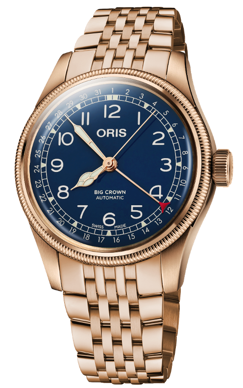 Photos - Wrist Watch Oris Big Crown Pointer Date Bronze Blue OR-1738 