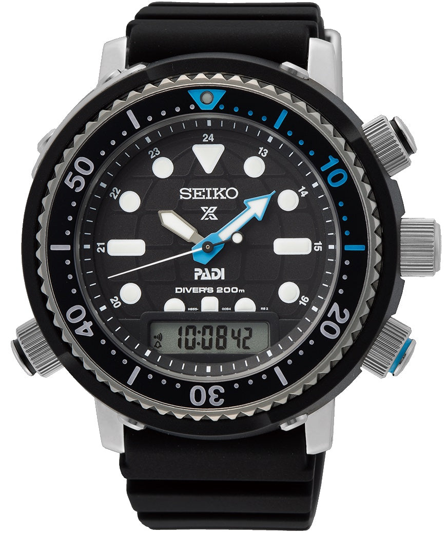 Seiko Watch Prospex PADI Arnie Hybrid Divers 40th Anniversary SNJ035P1 | W  Hamond Luxury Watches