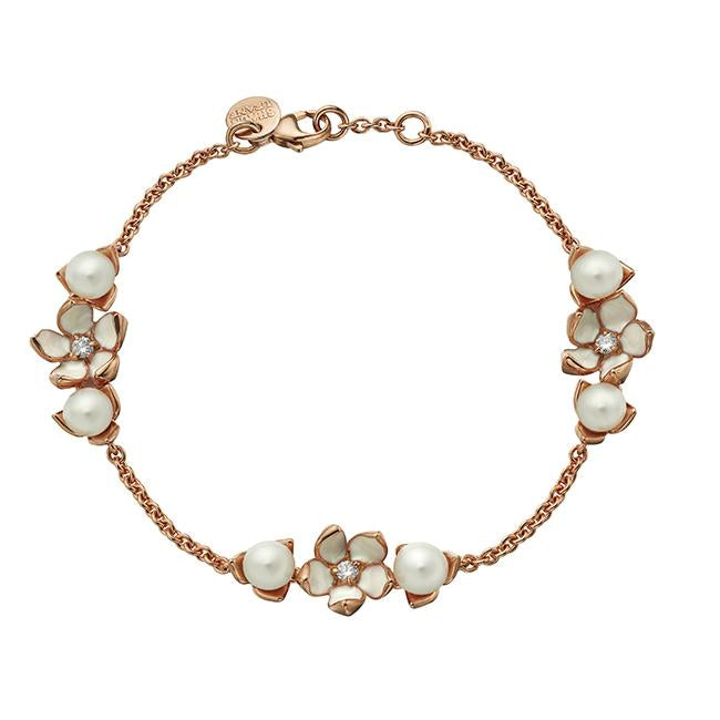 Shaun Leane Cherry Blossom Rose Gold Vermeil Three Flower Bracelet - Default Title / Rose Gold
