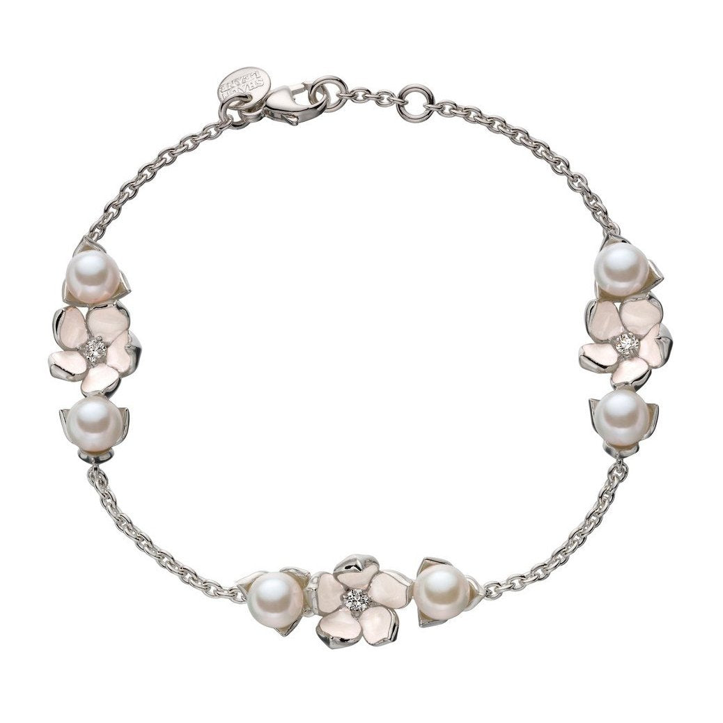 Shaun Leane Cherry Blossom Silver Three Flower Bracelet - Default Title / Silver