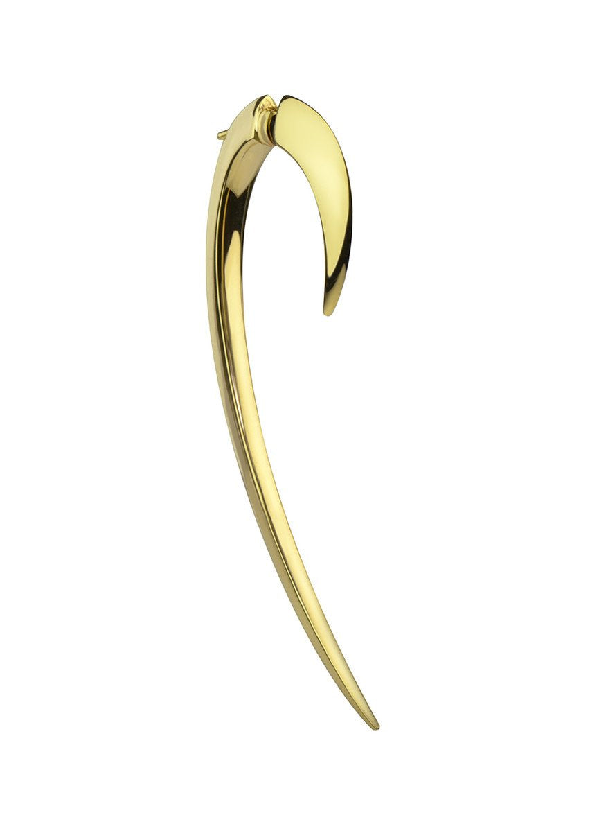 Shaun Leane Hook Single Yellow Gold Vermeil Size 2 Earring - Default Title / Yellow Gold