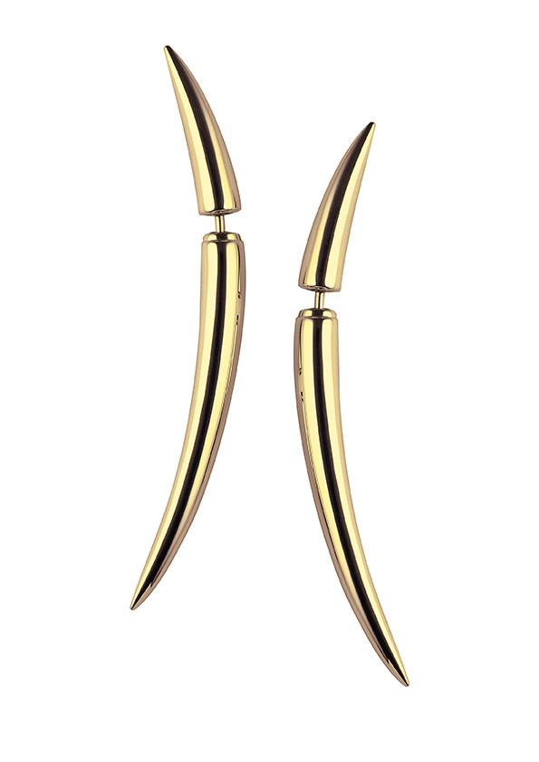 Shaun Leane Quill Yellow Gold Vermeil Earrings - Default Title / Yellow Gold