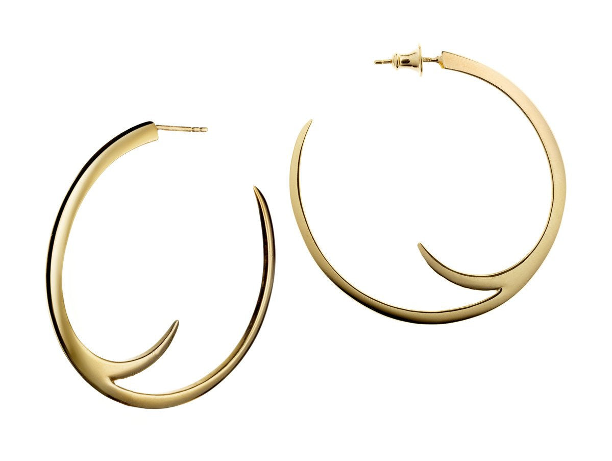 Shaun Leane Sabre Yellow Gold Vermeil Cat Claw Statement Hoop Earrings - Default Title / Yellow Gold