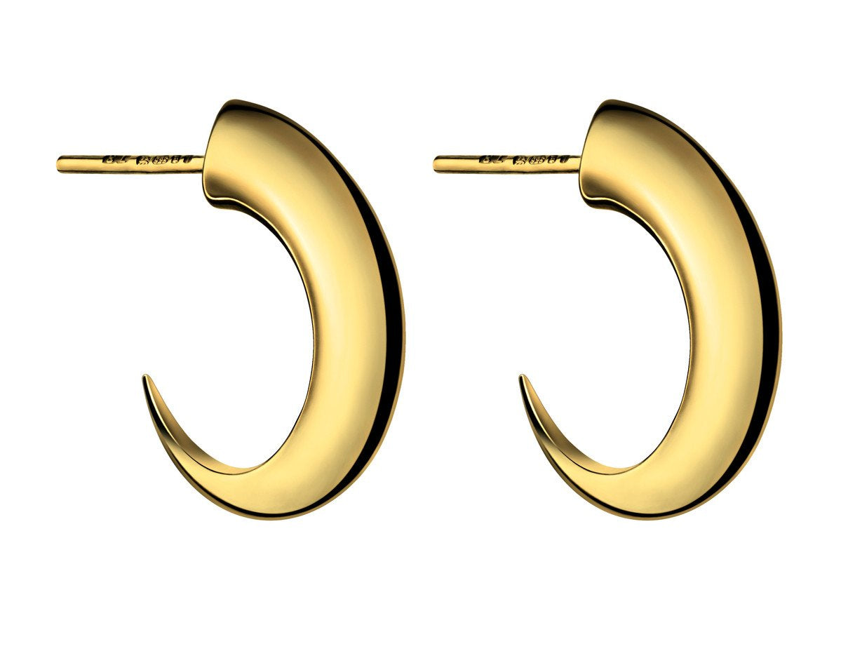 Shaun Leane Sabre Yellow Gold Vermeil Medium Cat Claw Hoop Earrings - Default Title / Yellow Gold