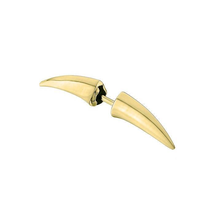 Shaun Leane Single Yellow Gold Vermeil Small Stud Arc Earring - Default Title / Yellow Gold