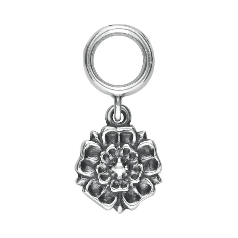 Sterling Silver Great Yorkshire Show Rose Charm