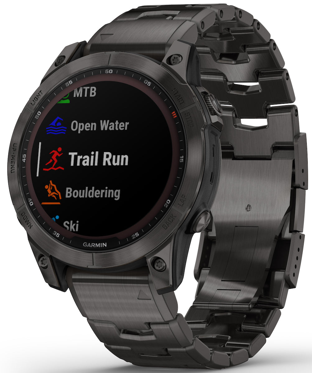 Garmin Watch Fenix 7 Sapphire Carbon Gray DLC Titanium - Default Title / Black