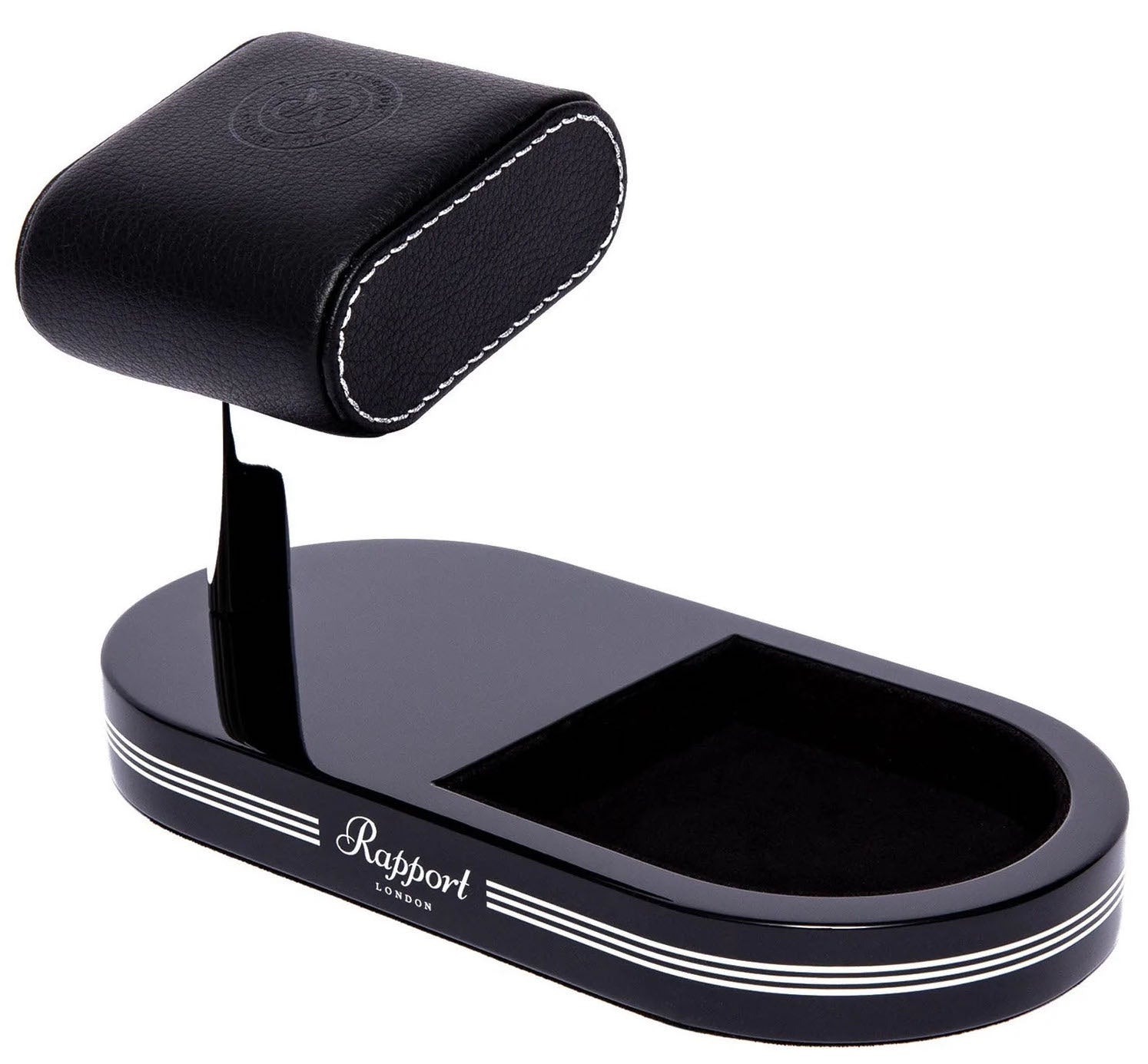 Rapport Watch Stand Formula Single With Tray Black Silver - Black