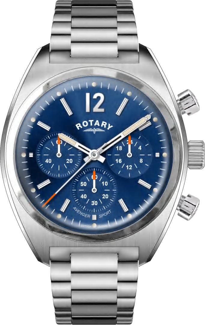 Rotary Watch Avenger Sport Mens - Blue