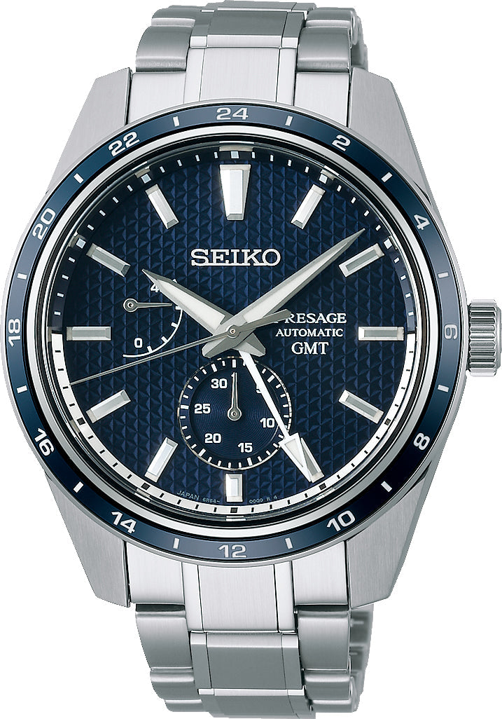 Seiko Presage Watch Sharp Edged Ao-Fuji GMT Limited Edition SPB303J1 | W  Hamond Luxury Watches