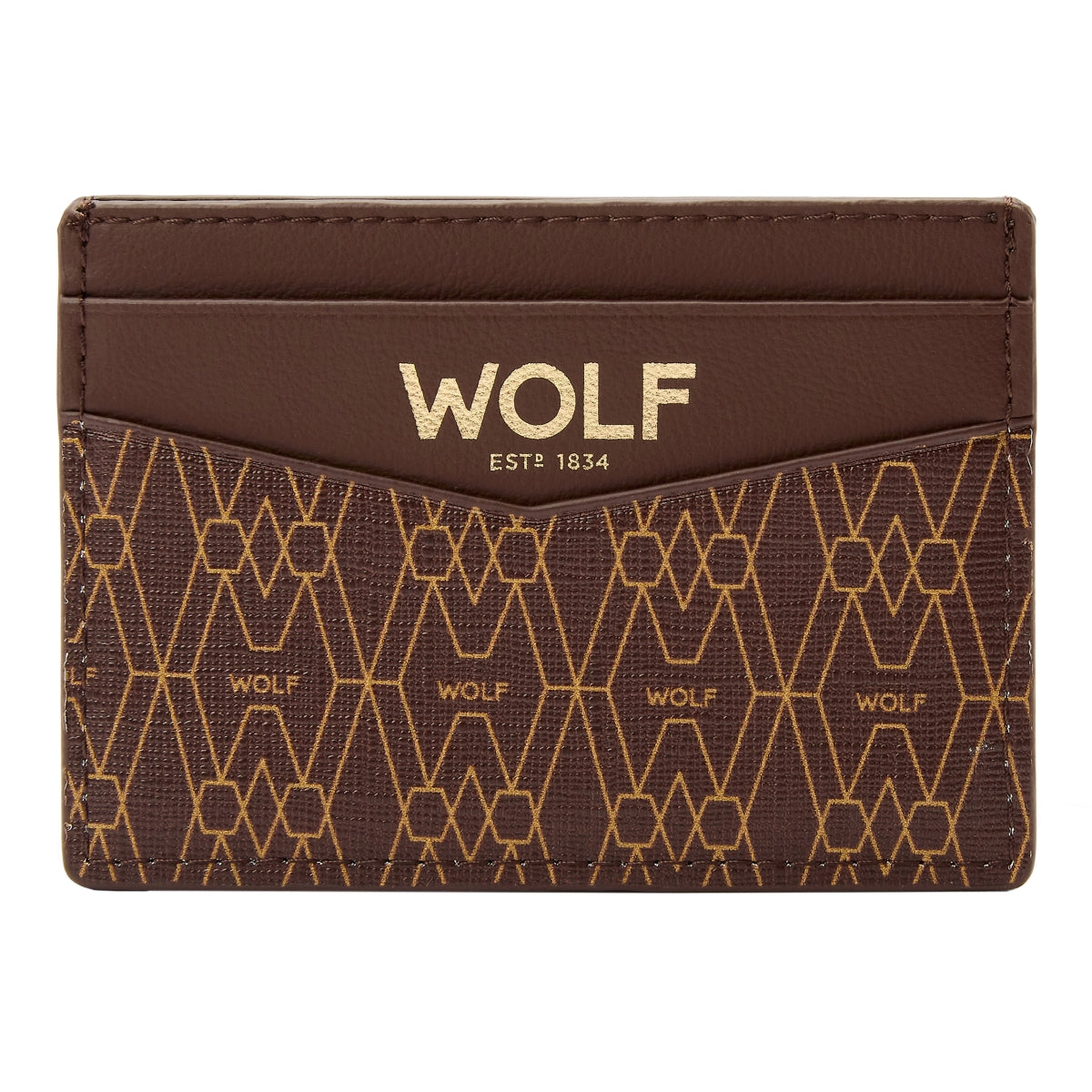 Wolf Signature Vegan Collection Brown Cardholder - Brown