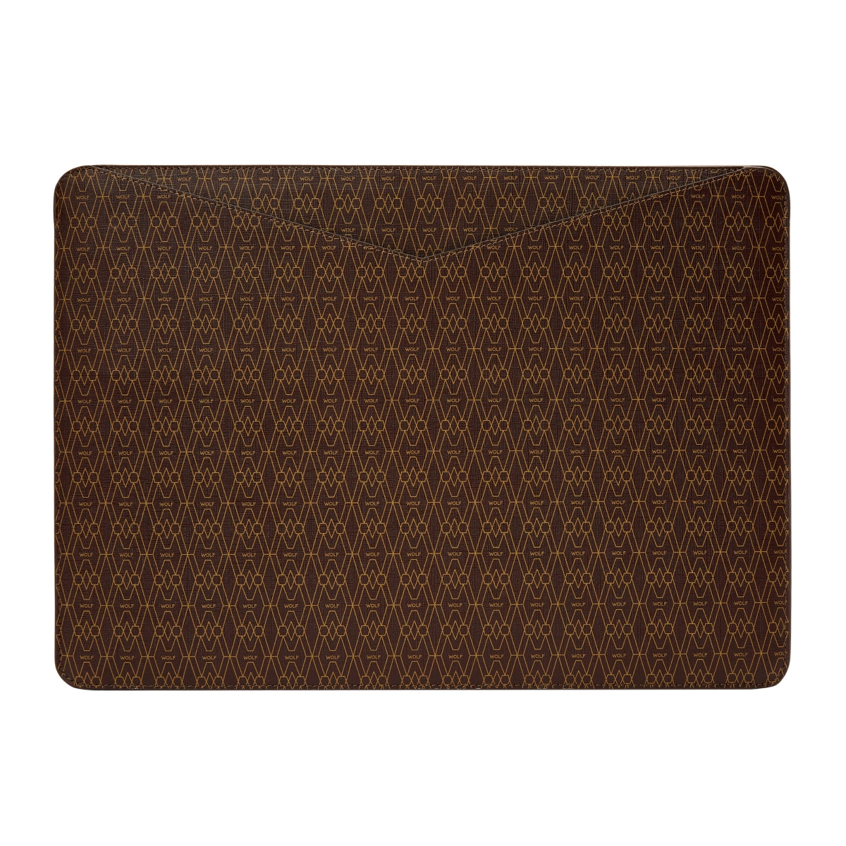 Wolf Signature Vegan Collection Brown Range 16 Inch Laptop Sleeve - Brown