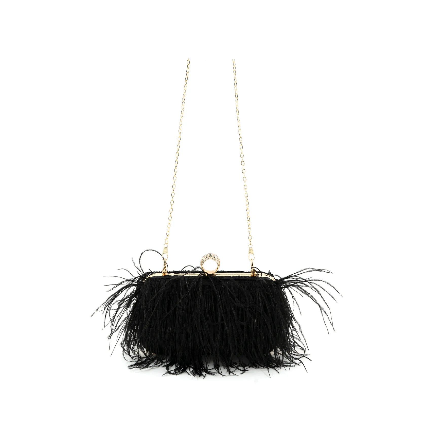 BC Bags Feather Evening Clutch Bag