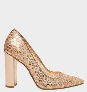 betsey johnson rose gold shoes