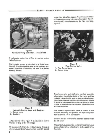 Ford 1110 and 1210 Tractors - Repair Manual international 1110 wiring diagram 