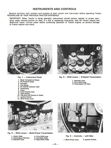 Massey Ferguson MF 255, MF 265, MF 275 Tractor Manual oliver wiring diagram 