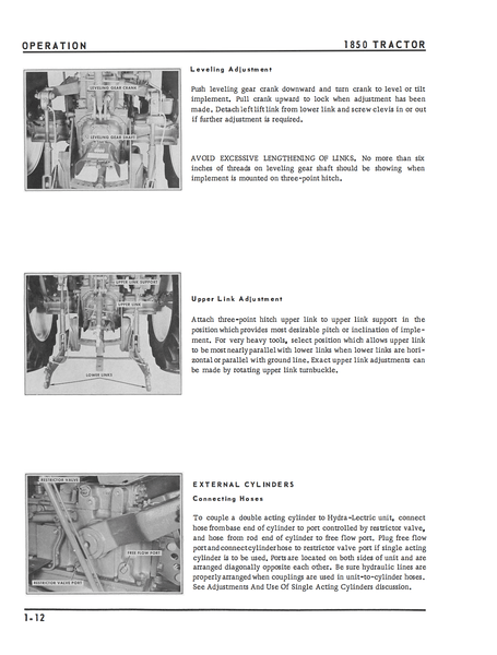 Oliver 1850 Tractor - Operator's Manual oliver wiring diagram 