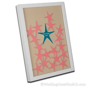 Starfish Drop In Wedding Guest Book Wedding Guest Book Co