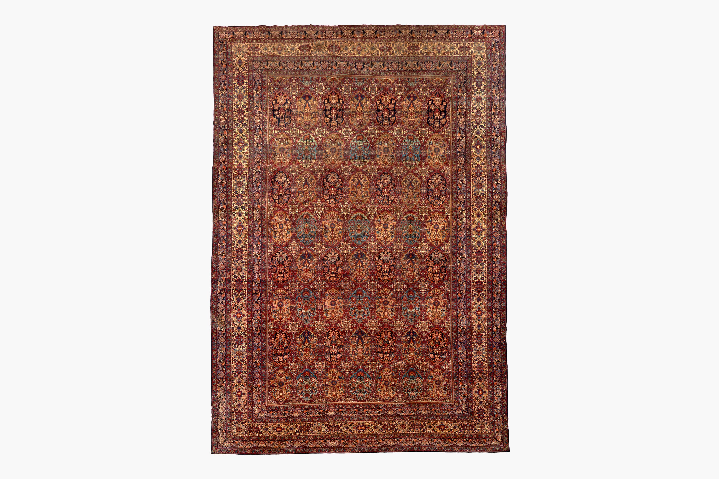 IMPRESSIVE KERMAN RUG, SOUTH EAST PERSIA, 16' 6" X 26' - thumbnail 1