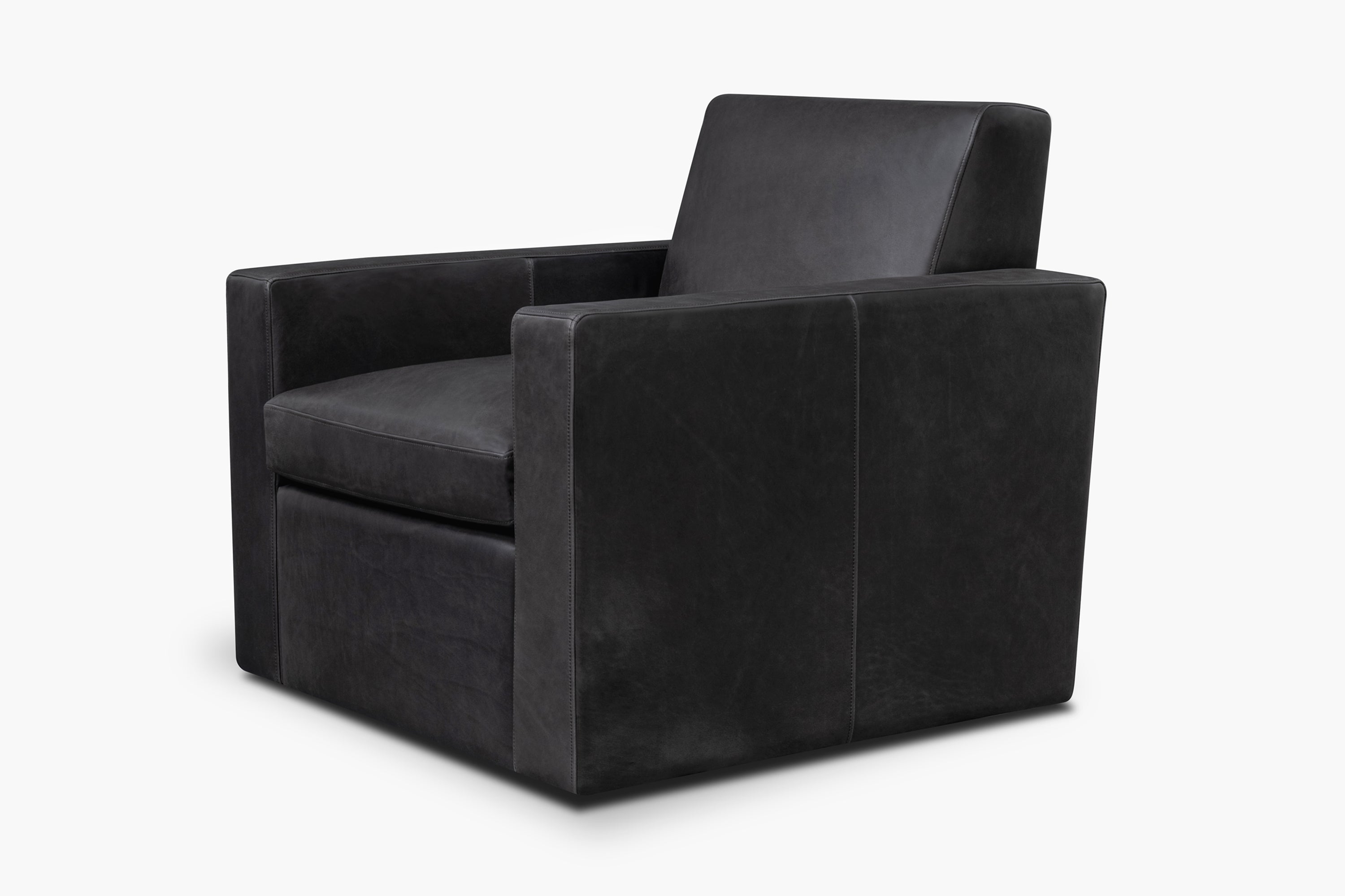 Noble Leather Swivel Chair - thumbnail 2