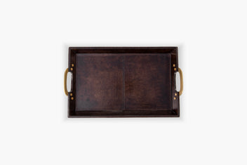 Cade Leather Serving Tray - thumbnail 6