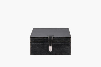 Bay Square Leather Box