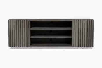 Pierre Fluted Open Media Cabinet - thumbnail 1