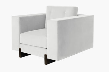 Custom Quick Ship Oakes Lounge Chair - Bronze