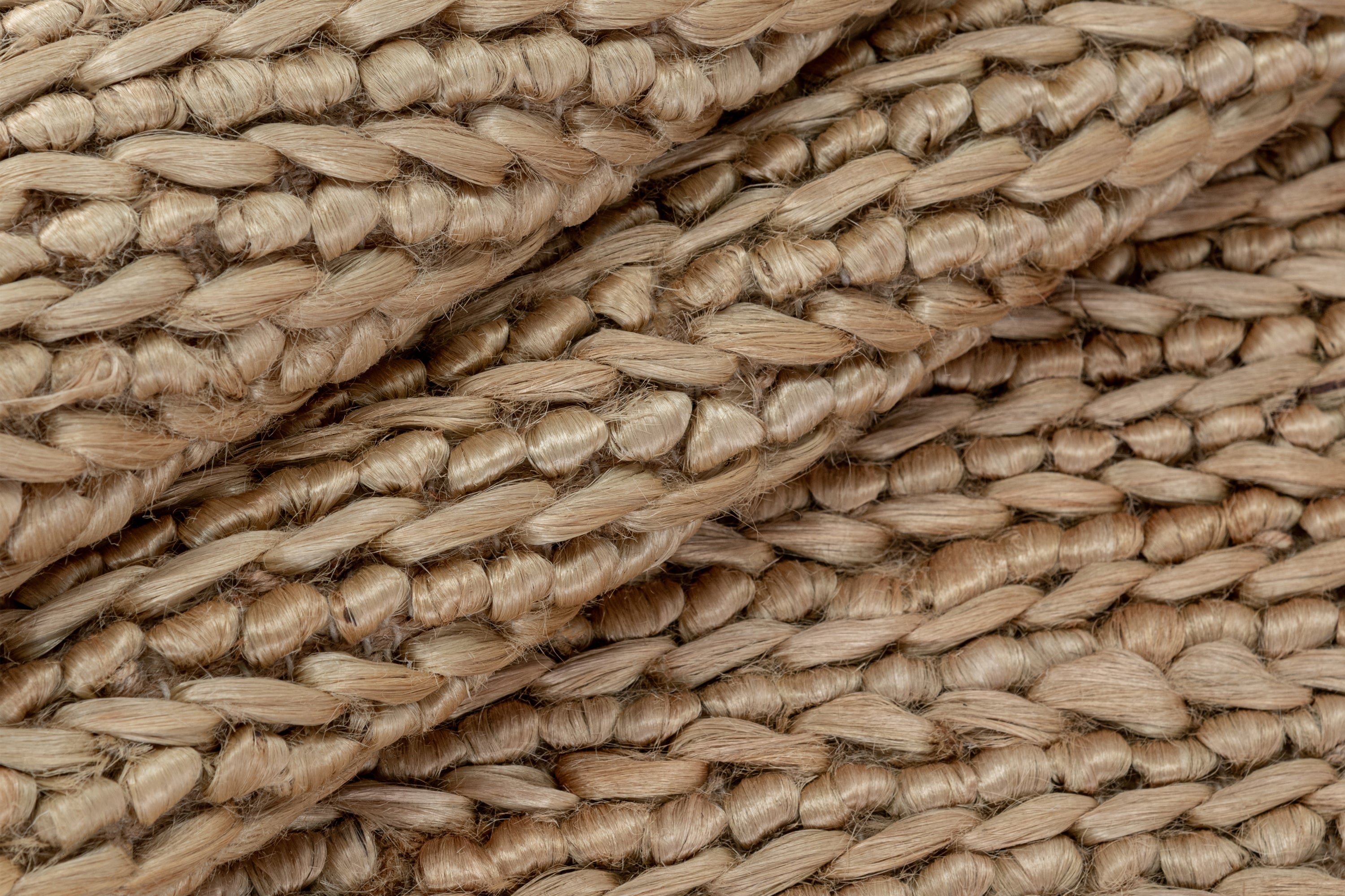 Chunky Hand-Braided Jute Rug