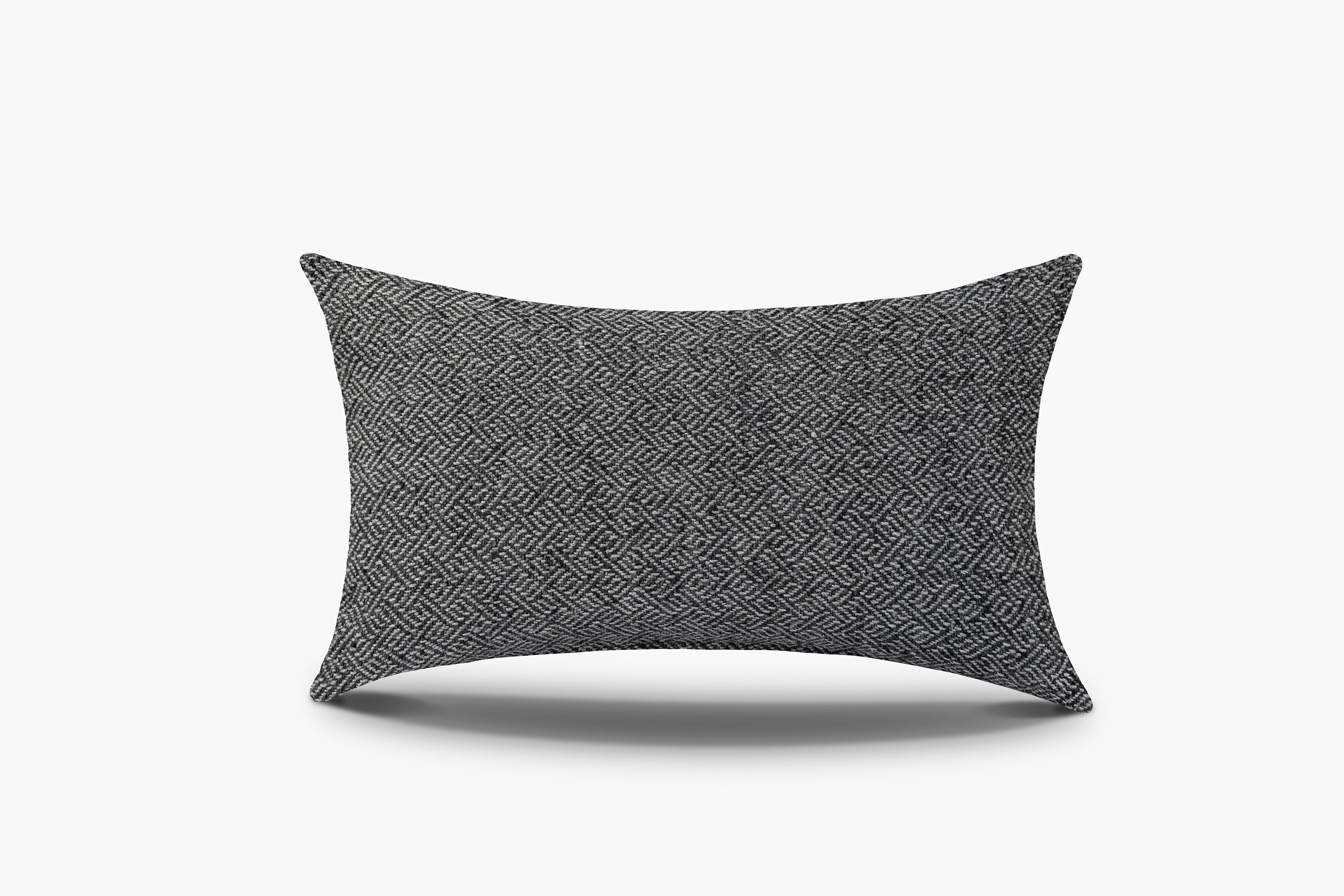 Angled Diamond Pillow Cover - Charcoal - thumbnail 3