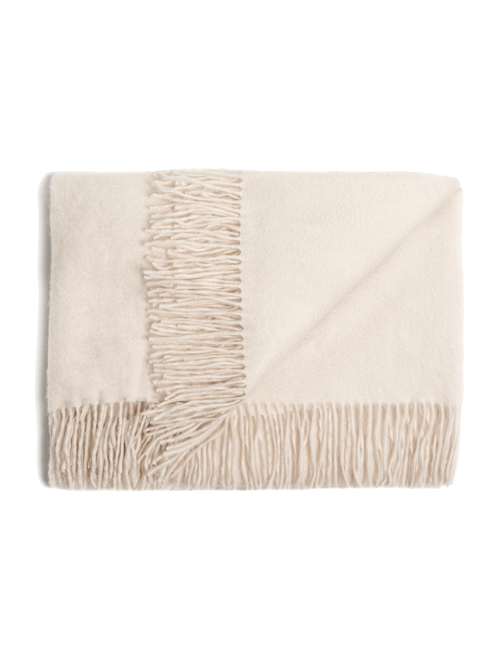 Cashmere Oversized Throw - Ivory