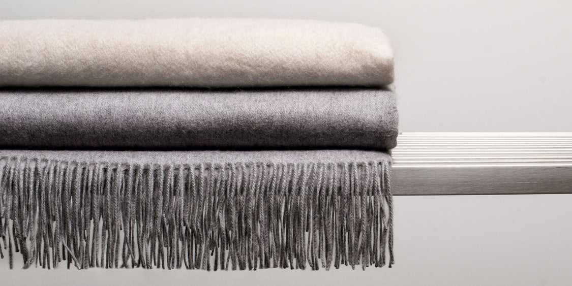 Cashmere Oversized Throw - Grey - color option