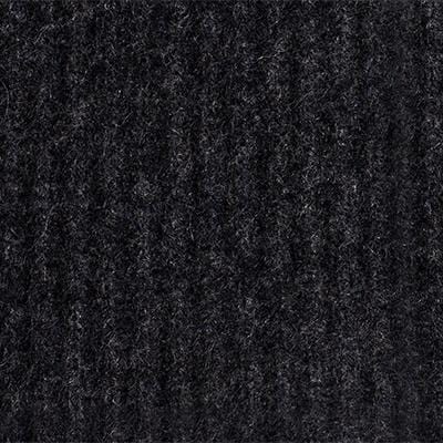 Ribbed Cashmere Throw - Charcoal