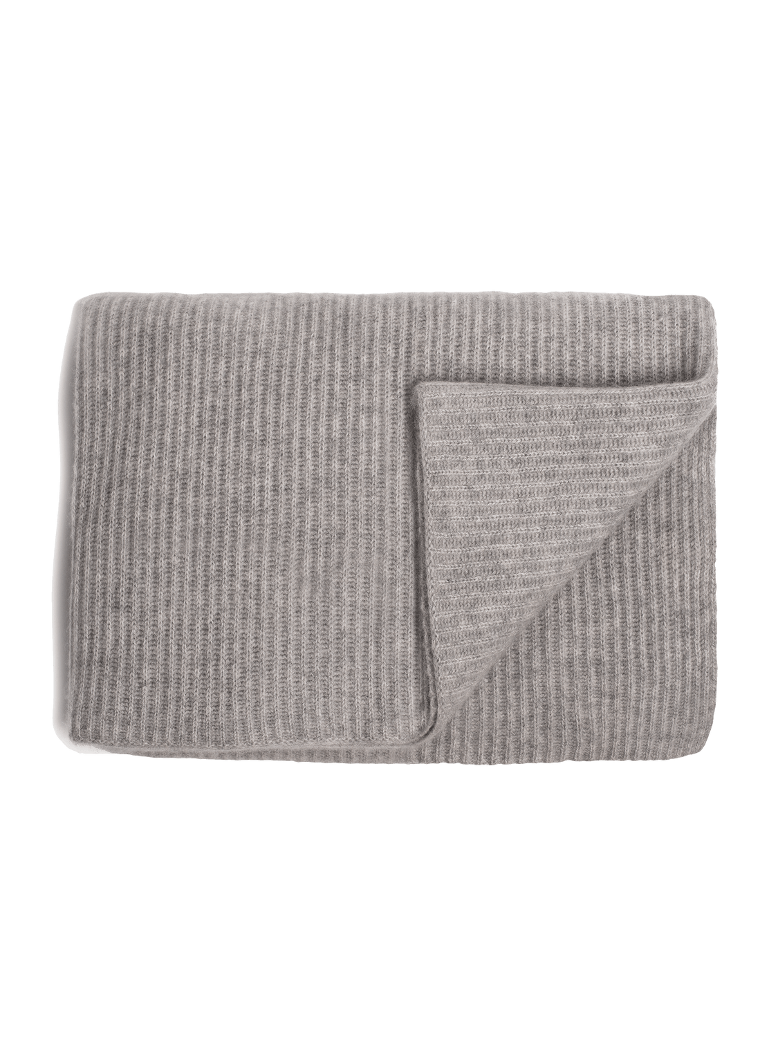 Ribbed Cashmere Oversized Throw - Grey - color option