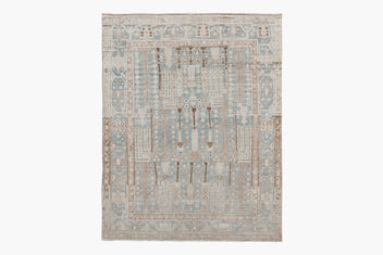 HAMADAN RUG, WEST PERSIA, 4’6”X6’9” - thumbnail 1