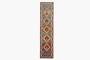 KURDISH RUG, AR31269, NORTH WEST PERSIA, 3'4" X 13'8" - thumbnail 1